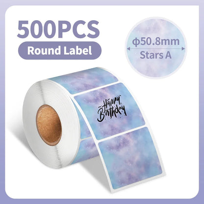 500Pcs 2" Diameter Circle Paper Rolls - PrintPal XXL™