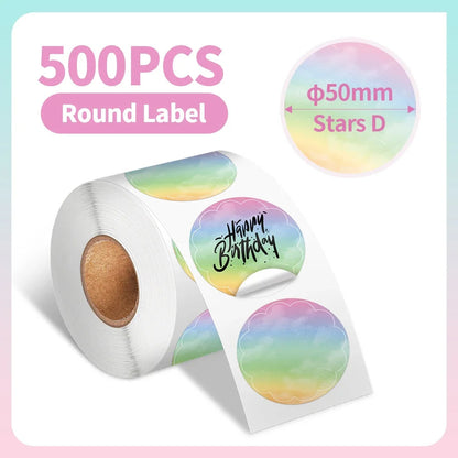 500Pcs 2" Diameter Circle Paper Rolls - PrintPal XXL™