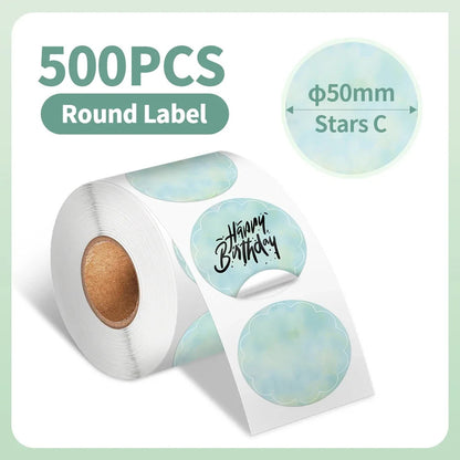 500Pcs 2" Diameter Circle Paper Rolls - PrintPal XXL™