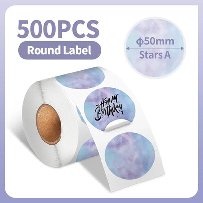 500Pcs 2" Diameter Circle Paper Rolls - PrintPal XXL™