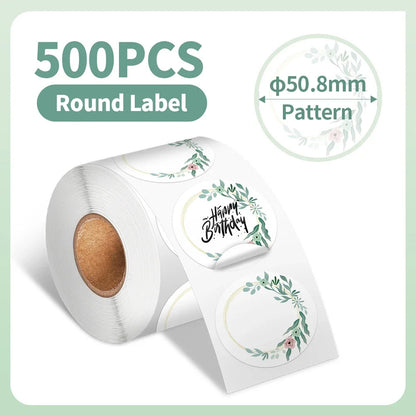 500Pcs 2" Diameter Circle Paper Rolls - PrintPal XXL™
