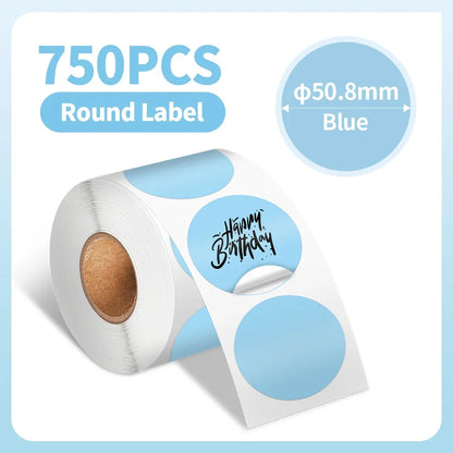 500Pcs 2" Diameter Circle Paper Rolls - PrintPal XXL™