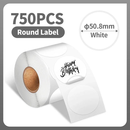 500Pcs 2" Diameter Circle Paper Rolls - PrintPal XXL™